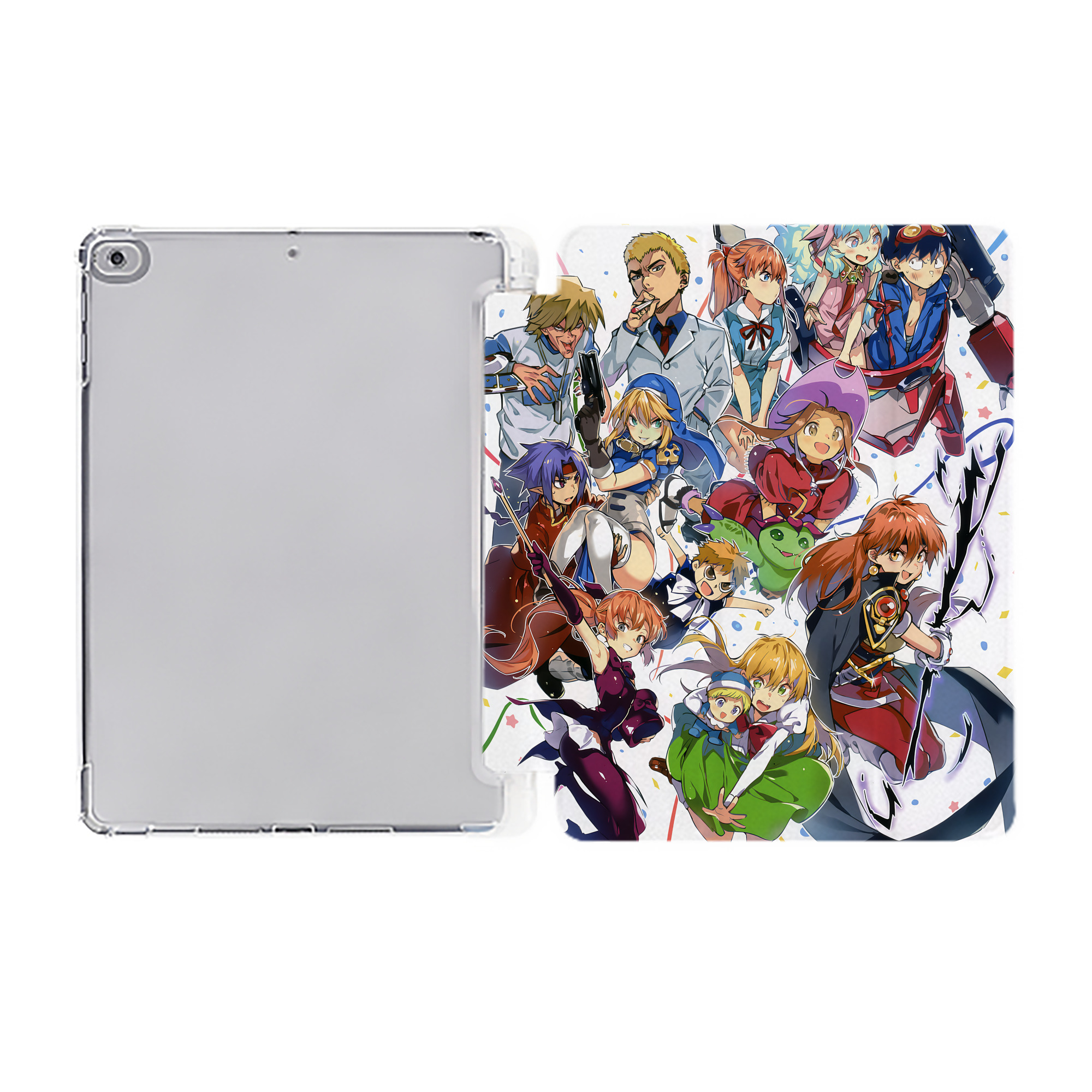 （画像用） Digimon デジタルモンスター/デジモン IPad ケース ペン収納付き 三つ折りスタンド PUレザー×シリコン 対応機種9.5/10.5/10.9インチ